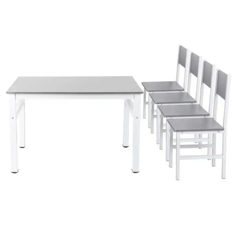 

Folding Table Set Modern Simple Style Dining Table with 4 Chairs Set Living Room Furniture Household Supplies dining room
