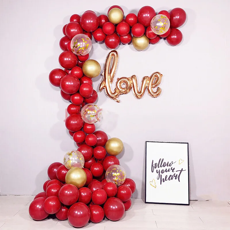 

10"Double layer latex Ballon DIY Birthday Party Decorations kids gift Wedding Decorations，Two-way Balloon pump ,Balloon holder,