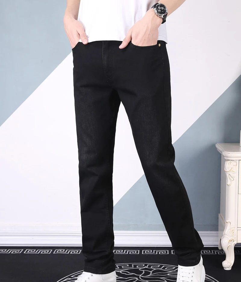 

BILLIONAIRE Jeans thin men 2021 summer lunching fashion embroidery pattern solid color charming man jeans free shipping