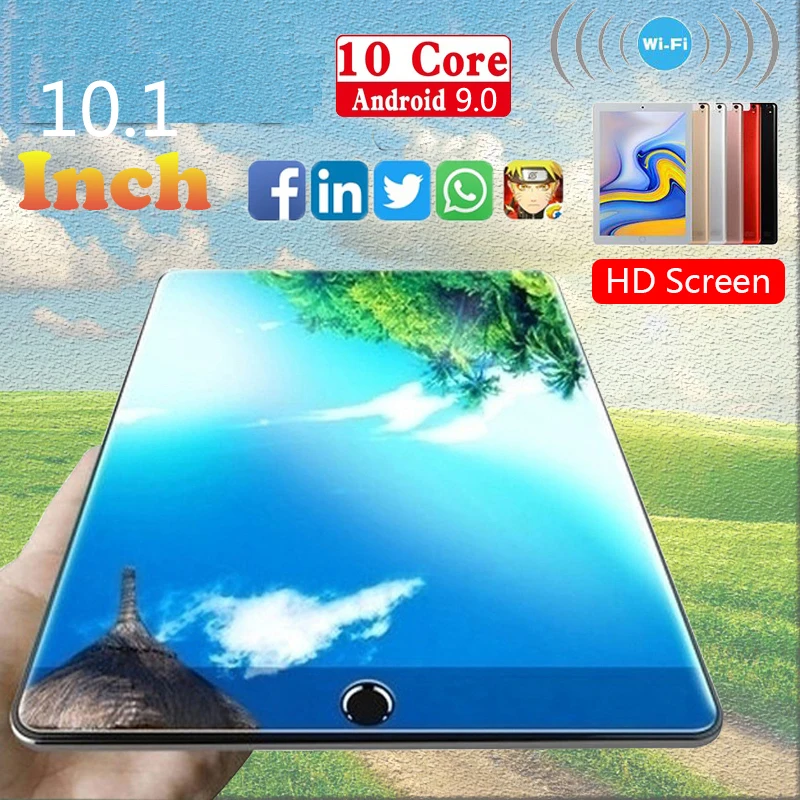 

10,1-дюймовый планшет Android 2022, 10 ядер, Wi-Fi, 4G, FDD, LTE