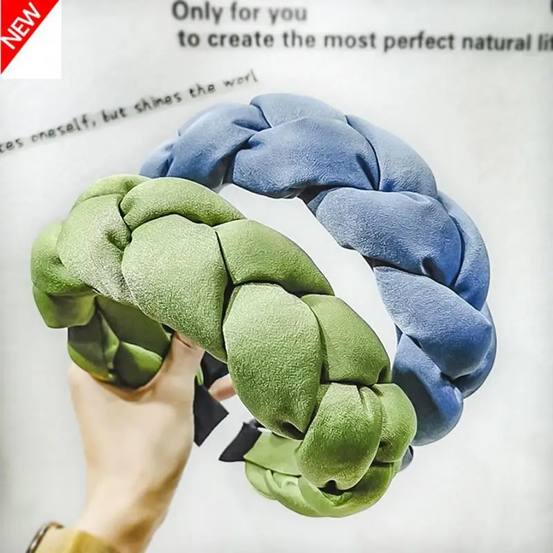 

1pc Solid Headbands Twist Hairbands Hair Hoop Elegant Women Girls Braided Headwear Hair Accessories Gifts