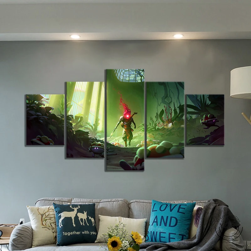 

5pcs Dead Cells Bad Seed Game Poster Art Canvas Paintings for Home Decor Wall Art