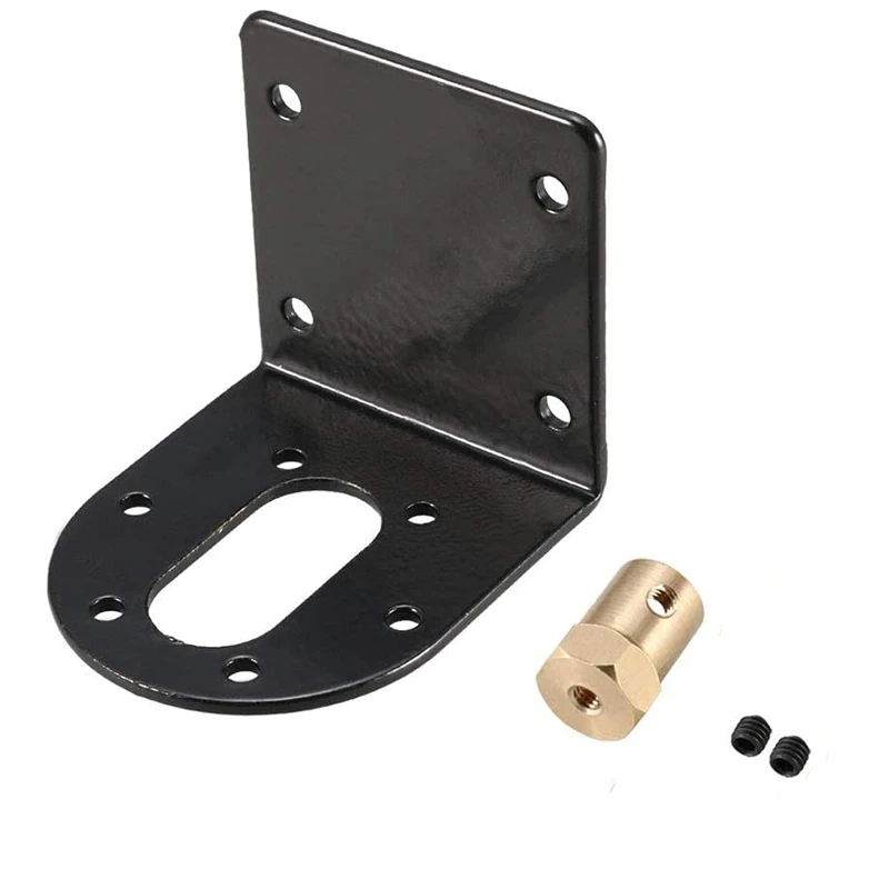 

37Mm DC Gear Motors Mounting Bracket, Iron Anti-Rust Gearbox L-Shape Fixed Seat, Gear Reduction Motor Holder