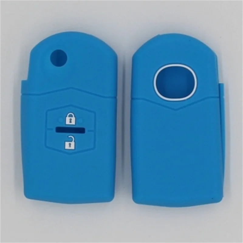 

2PC Silicone Car Key Cover Remote Case for MAZDA Sch5 Speed Miata MX5 Shell Protector CX4 202