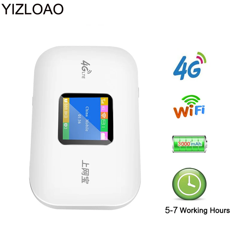 Беспроводной мобильный роутер YIZLOAO 4G 3G Wi Fi модем точки доступа 2050 мАч