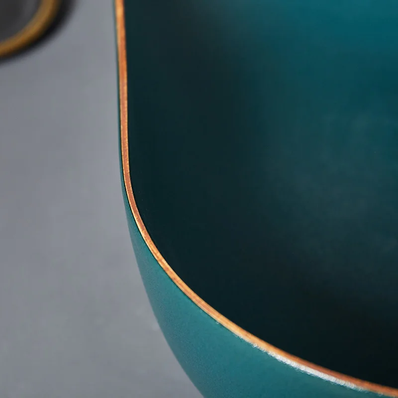 Ручная работа в европейском стиле раковина для ванной комнаты керамическая