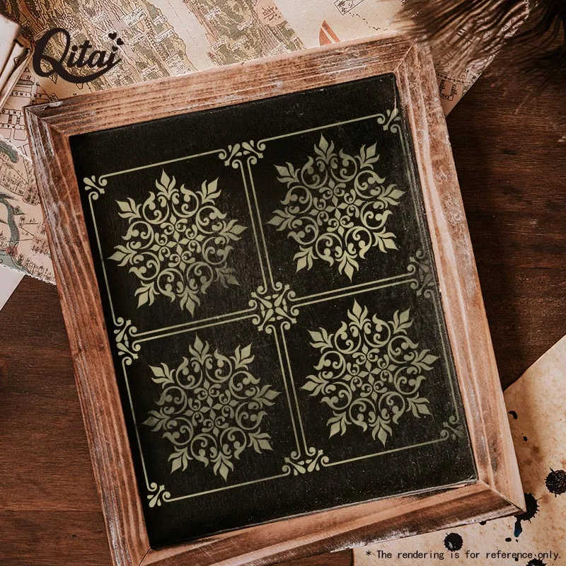 Qjing 12 шт. DIY ремесло Многослойные трафареты для стен Живопись Скрапбукинг пуля журнал Декор Тиснение бумажная карта шаблон ST01