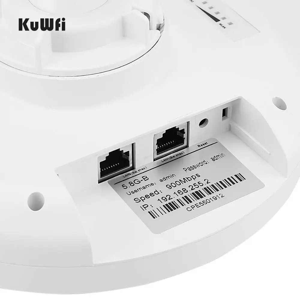 KuWFi Outdoor 900Mbps Wireless Wifi Bridge Built-in 18 dBi Dual Band 5.8G Wireless Repeater/AP Router Point to Point 3-5KM