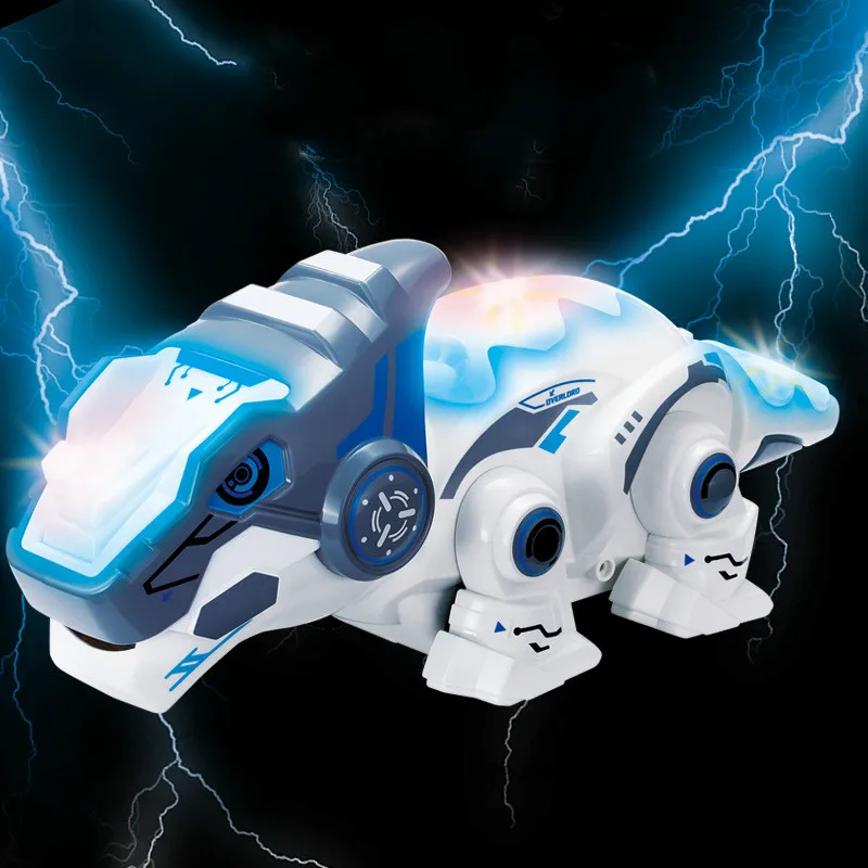 2.4CHZ RC робот динозавр Хамелеон светильник для домашних животных дистанционное управление электронная модель животное Забавный подарок игрушки для детей