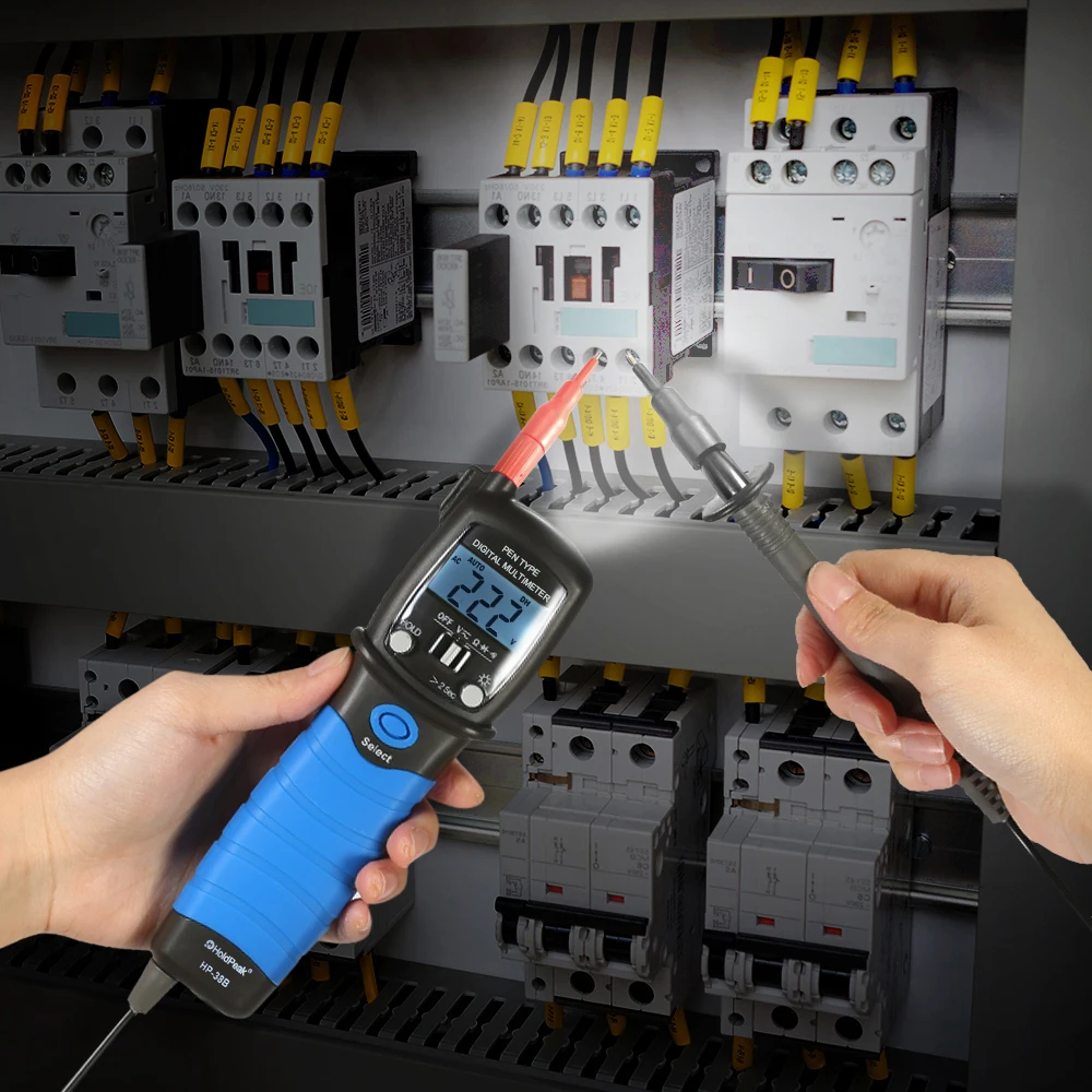 Ручной цифровой мультиметр с ЖК дисплеем и подсветкой измеритель напряжения