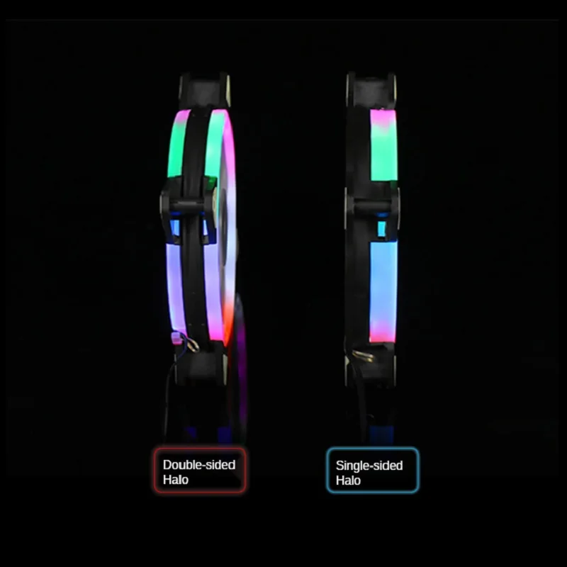 

HOT Computer Case Fan 12cm Luminous Led Colored Lamp Mute Cool RGB Cooling