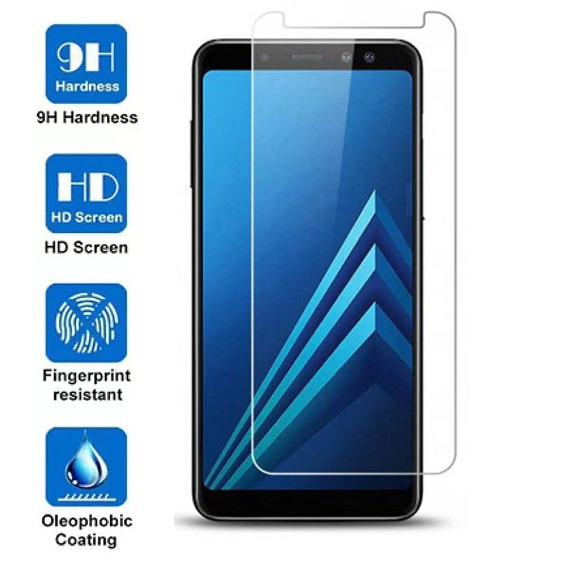 Защита экрана для Samsung Galaxy A8 2018 закаленное стекло A7 A6 Plus защитная пленка samsungA7