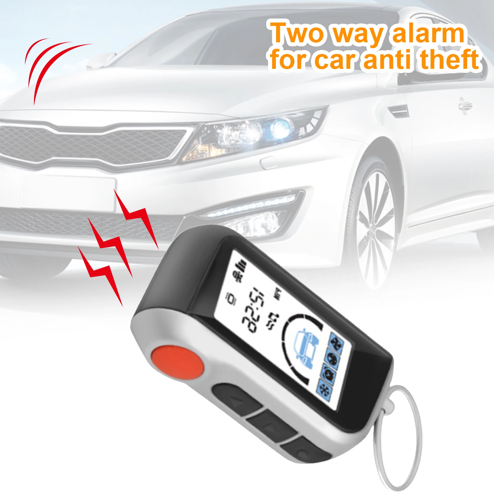 

New A93 Multifunctional Anti-theft Car Security System 2 Way Alarm Remote Control