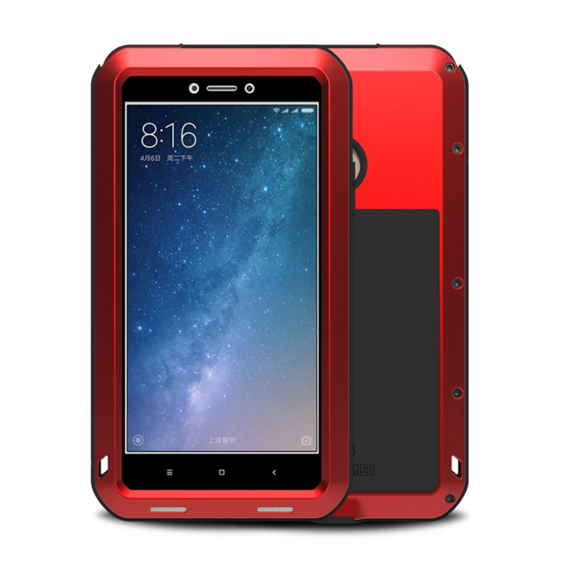 Алюминий металлический корпус СПС Xiaomi Mi Max 2 Чехол Панцири полный телефон Средства ухода за кожей Защитный чехол противоударный Heavy Duty СПС Xiaomi mi Max2 случае