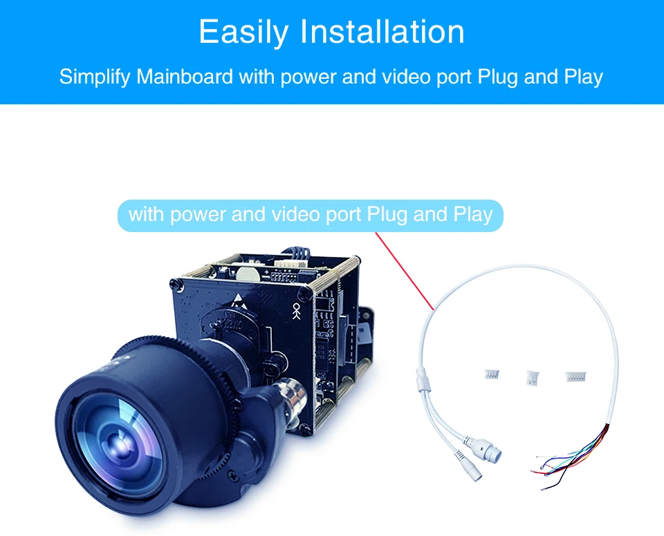 IMX274 модуль камеры видеонаблюдения 4K 8MP Starlight UHD IP PTZ сетевая ip-камера модуль Плата 3X зум 3,6-11 мм моторизированный объектив sony Onvif