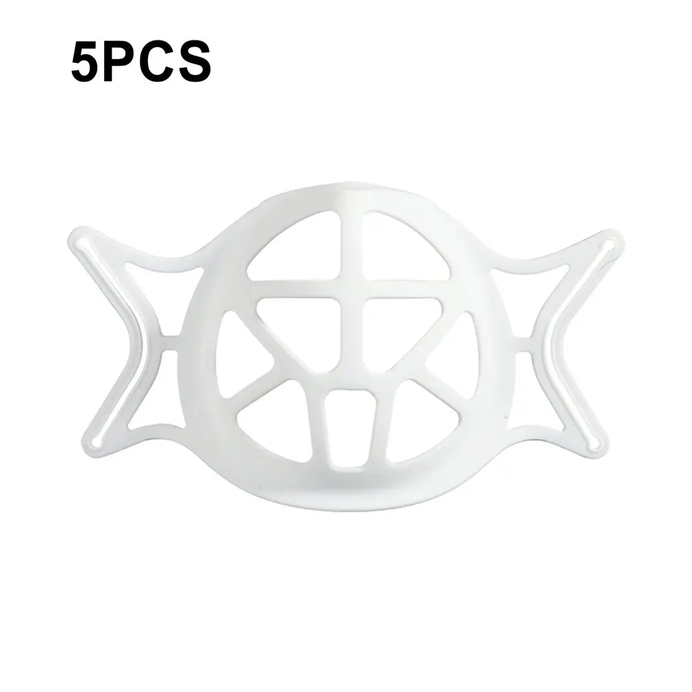 

5 Pcs Breathable 3d Silicone Face Masks Filters Holder Silicone Mask Inner Pad Auxiliary Cushion Support For Home Supplies