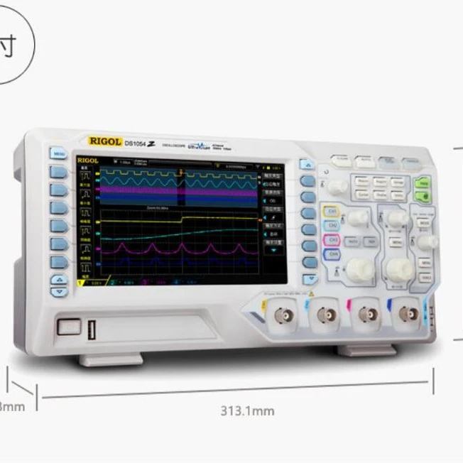 

Rigol DS1104Z 100MHz 4CH 7" LCD Oscilloscope 1GSa/s 12Mpts 30,000 wfms/s