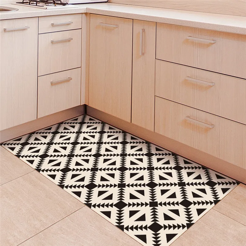 

Black And White Geometric Patterns Removable 3D Floor Sticker Decal Mural Living Room Home Decor Stickers Muraux 30SEP5