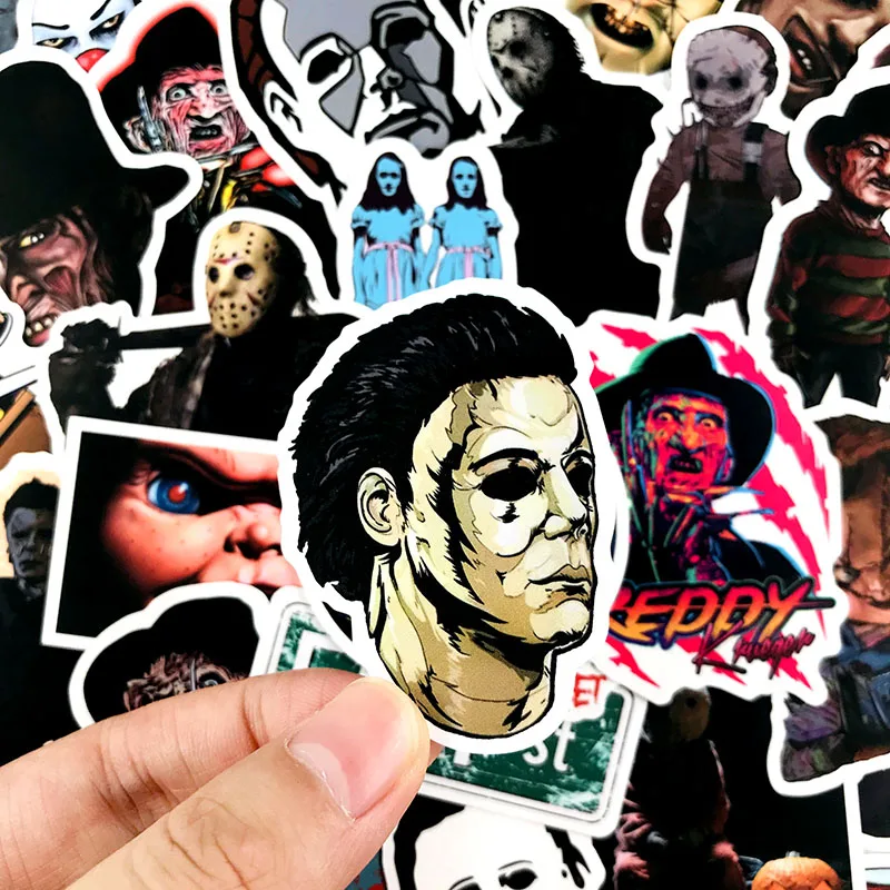 

10/50 pcs/pack Horror Movie Character Mixed Stickers The Joker Stickers For Motorcycle Skateboards Laptop Luggage Guitar