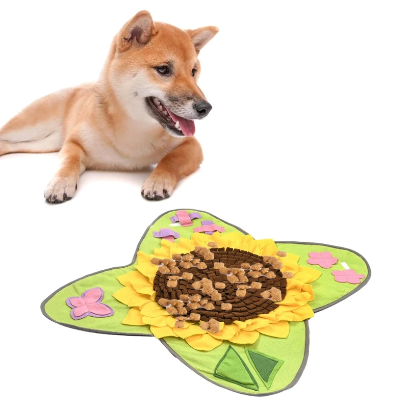 

Pet Dog Snuffle Mat Nose Smell Training Blanket Sniffing Pad Slow Feeding Bowl Food Dispenser Carpet Relieve Stress