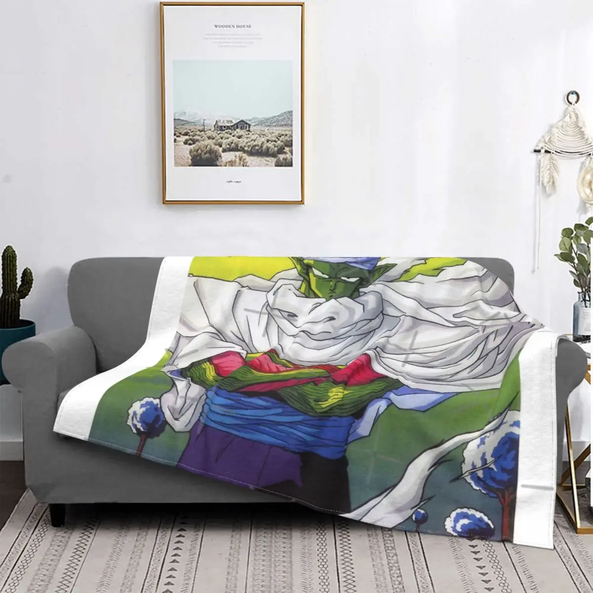 

Piccolo The Super Namek Blanket Bedspread Bed Plaid Comforter Bedspread 90 Double Blanket Beach Towel Luxury