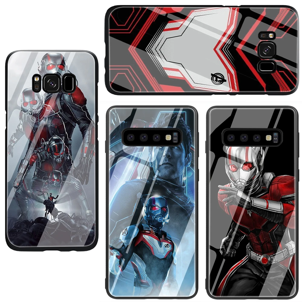 Чехол для телефона из закаленного стекла Marvel hero ant-man Samsung Galaxy S7 edge S8 Note 8 9 10 Plus A10 20 30