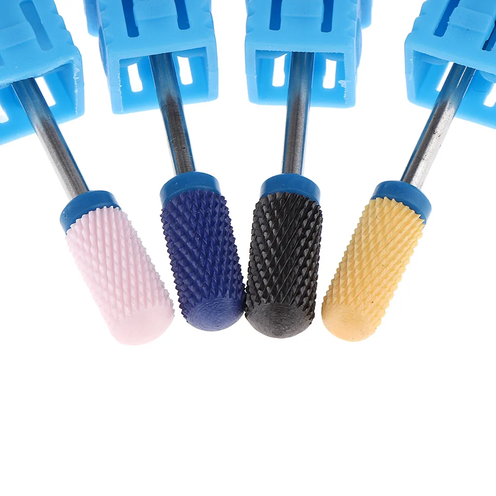 

Electric Carbide Nail Art Drill File Bit Set Coarse Medium Fine Grit Professional Manicure Drill Bits 4pcs