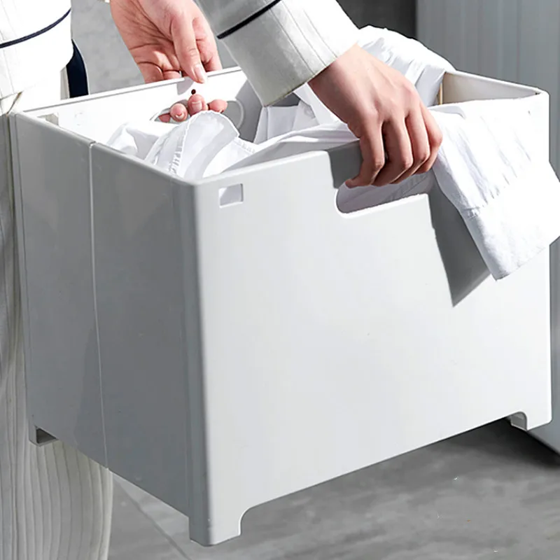 Настенная складная корзина для белья настенная большая домашняя хранения