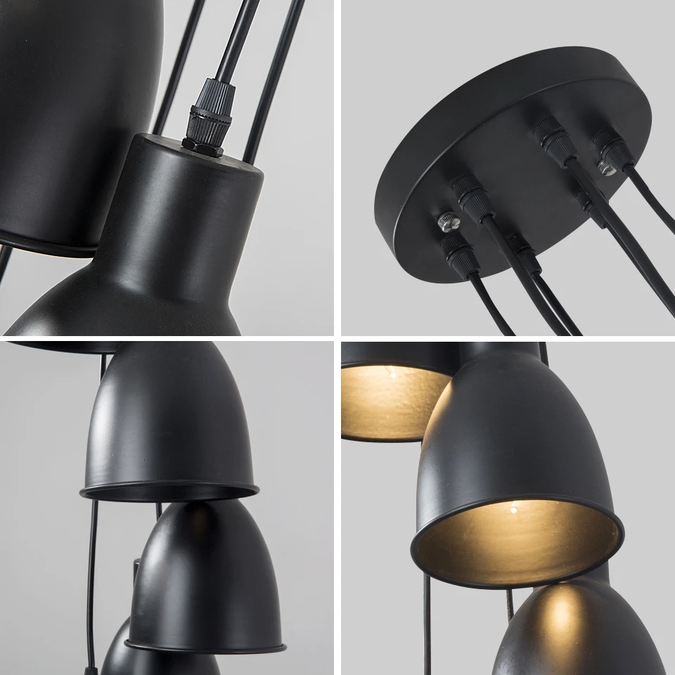 Промышленная люстра OYGROUP E14 подвесной потолочный светильник 6 s без лампочки