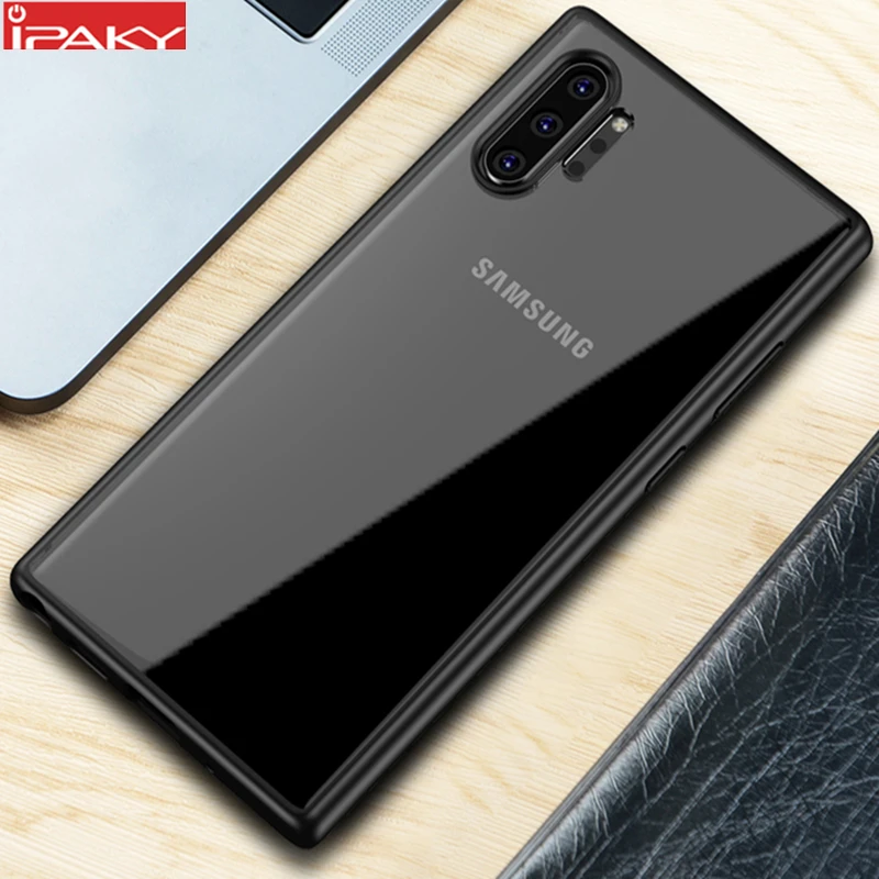 Чехол для Samsung Note 10 IPAKY S10 S10e S20 Прозрачный ударопрочный ТПУ + Гибридный чехол
