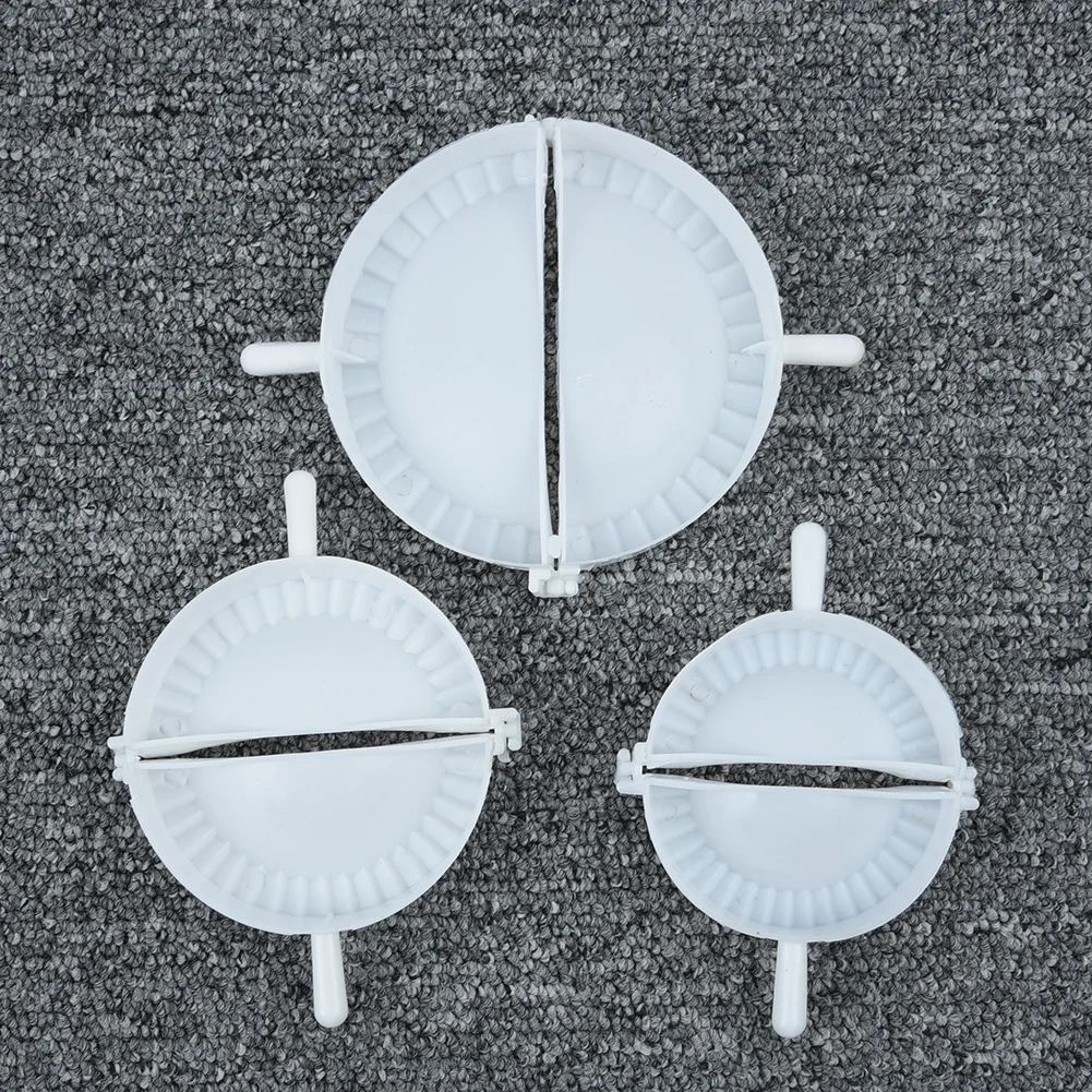 

3pcs/sets Dough Press Empanada Kitchen Cooking Pastry Dumpling Molds Maker Jiaozi Home Mould For Dumplings Plastic Pie