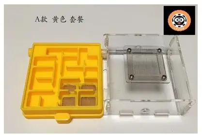 3D печать PLA Ant Nest новые муравьи фермы плоские акриловые муравьи мастерские насекомые клетки граня де гормигаз nid fourmis вилла ПЭТ мания - Цвет: A yellow