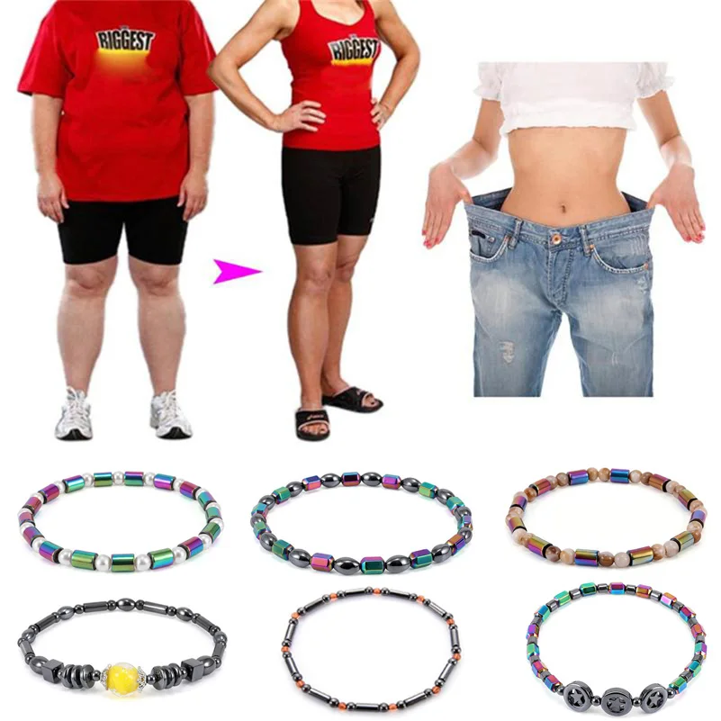 Weight Loss Magnet Anklet Colorful Stone Magnetic Therapy Bracelet Product Slimming Health Care jewelry | Украшения и аксессуары