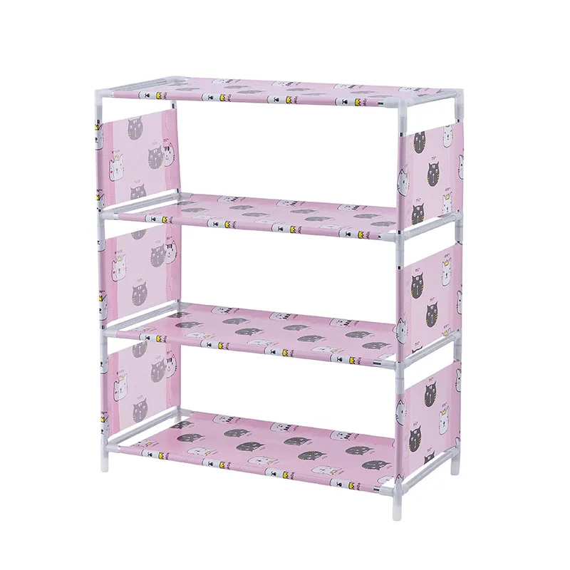 4 layers cat 3-4 слоя нетканый шкаф для обуви пылезащитный шкаф для гостиной шкаф для хранения обуви полка DIY домашняя мебель Органайзер Zapatos - Цвет: 4 layers cat