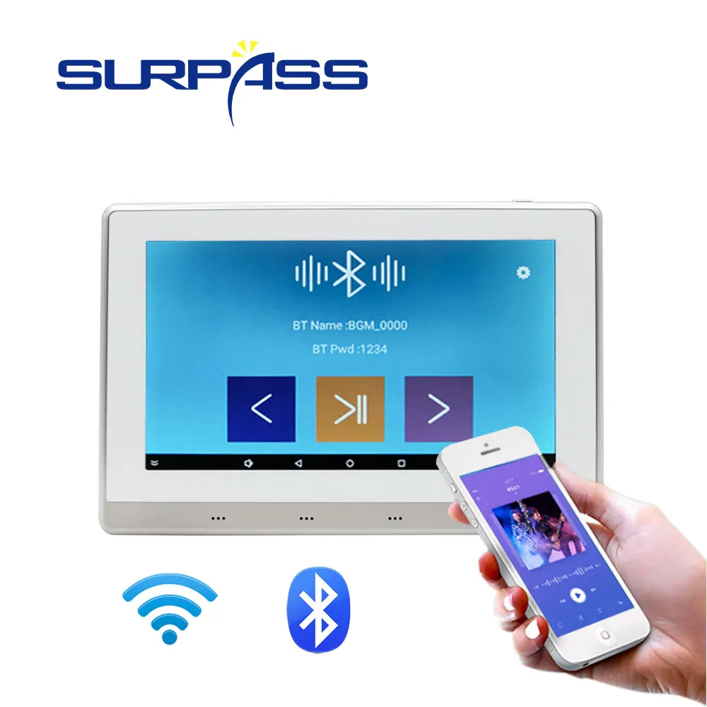 Умный Wi Fi Bluetooth Сенсорный экран настенный усилитель Android 5 1 стерео звук Система