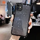 Роскошный блестящий чехол со стразами для iPhone 12 11 Pro X XR XS Max 6 6S 7 8 Plus, мягкий силиконовый Алмазный Модный чехол для мобильного телефона черный, красный, розовый, серебристый, уникальный бампер