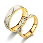 Sinogaa кольцо из нержавеющей стали 46 мм золото Титан для мужчин женщин обручальные кольца модные кольца с канавками ювелирные изделия США размер