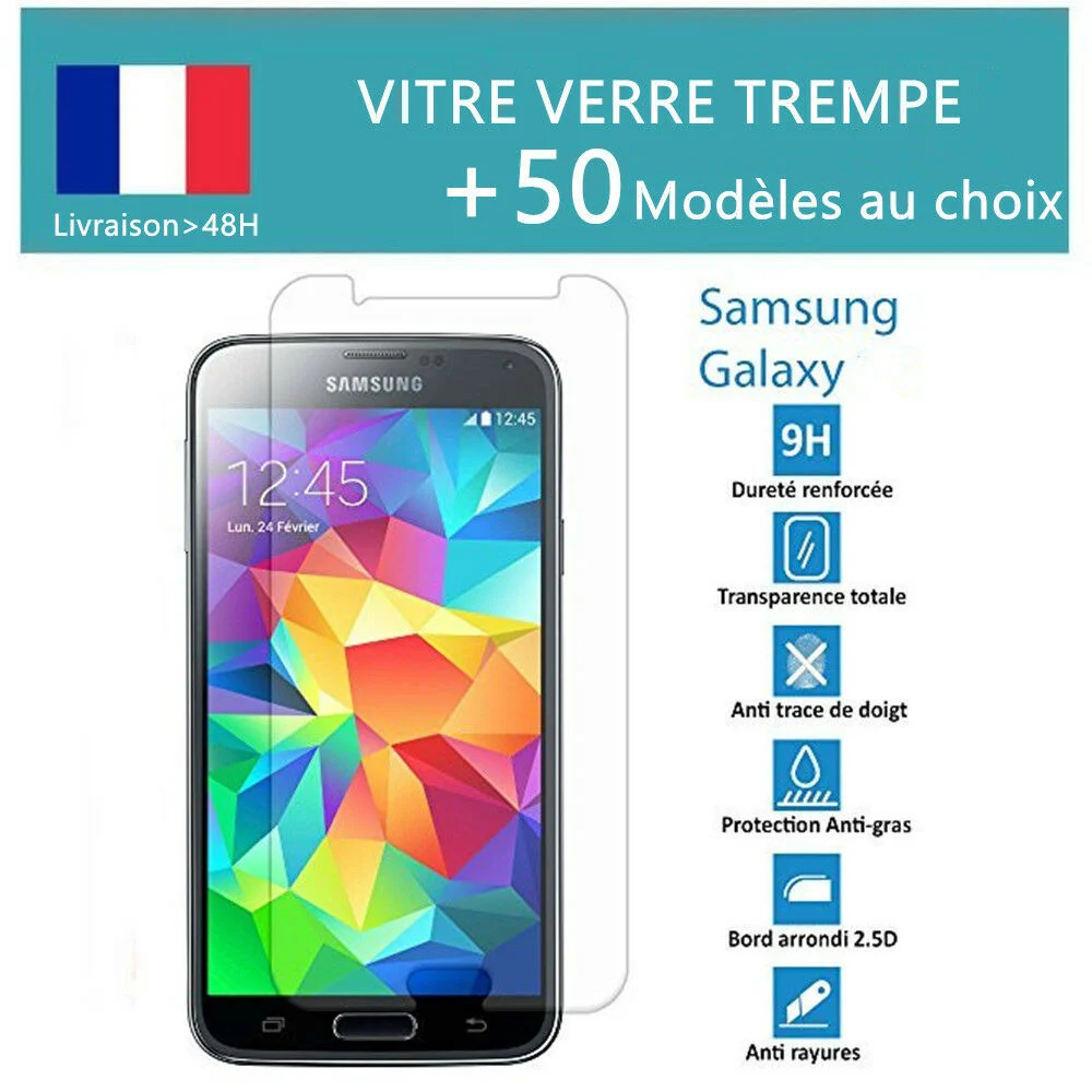

VITRE FILM PROTECTION PROTEGE ECRAN EN VERRE TREMPE POUR FOR SAMSUNG GALAXY AU CHOIX