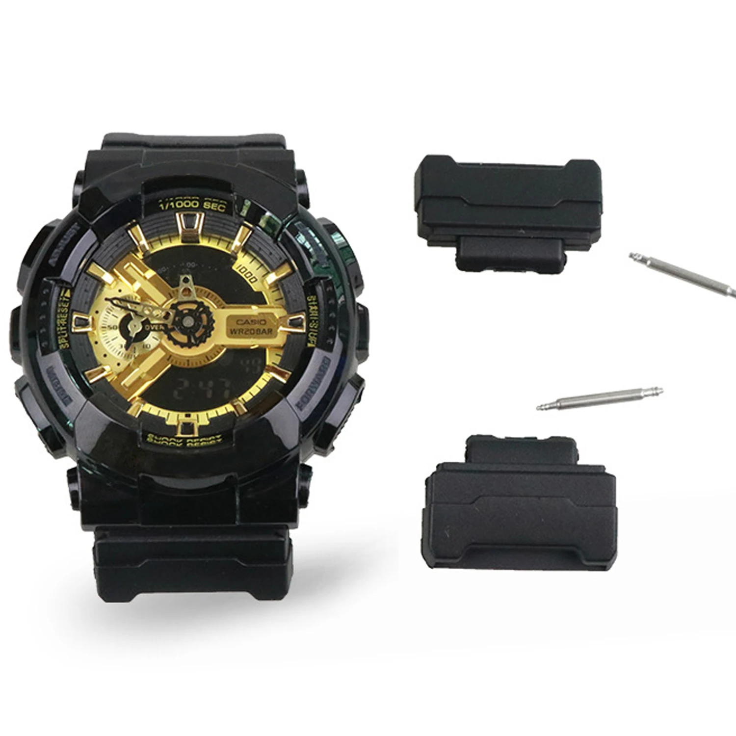 Gosear 3 кольцевой нейлоновый тканевый браслет ремешок для часов с набором