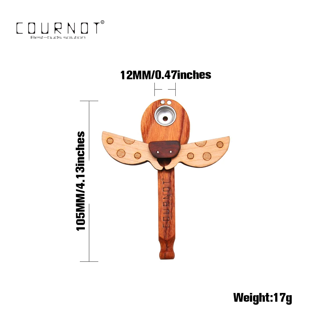 Курительная трубка COURNOT в форме божьей коровки деревянная курительная для табака