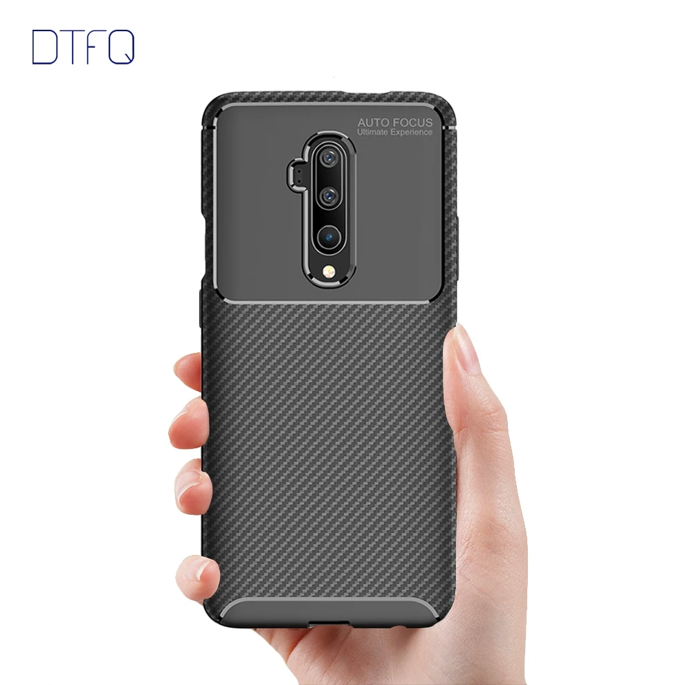 Матовый чехол из углеродного волокна для OnePlus 7T Pro 6 6T силиконовый мягкий
