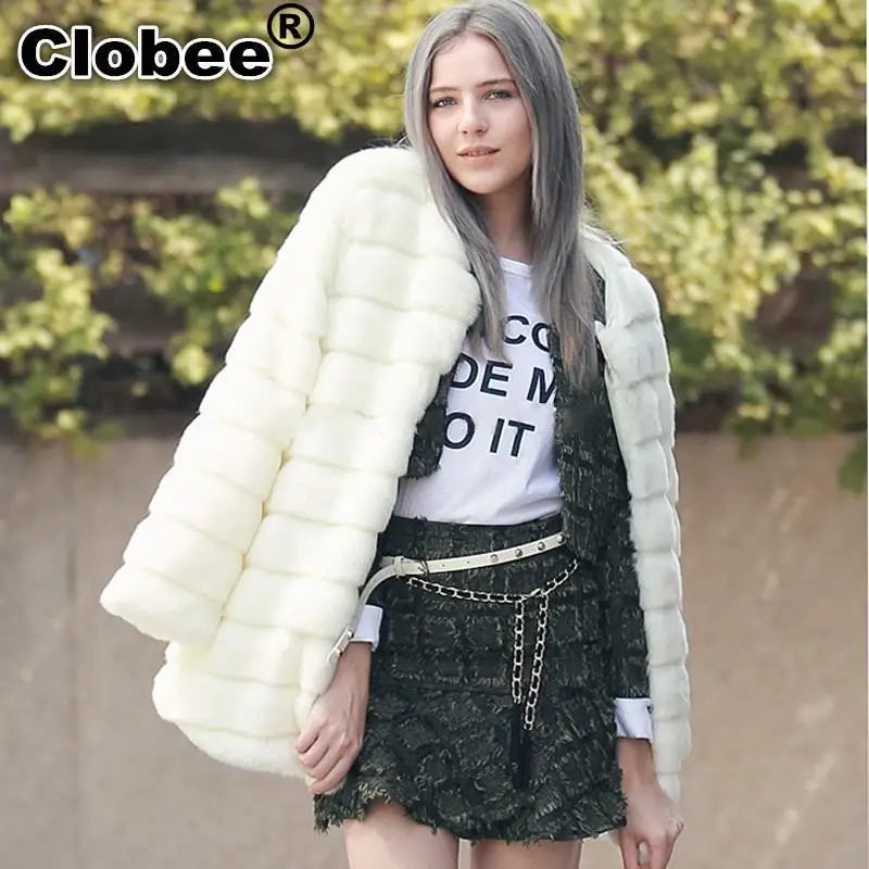 Женское пальто из искусственного меха розовая меховая верхняя одежда Меховая