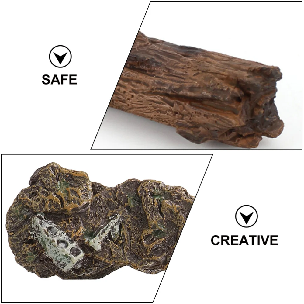 

7pcs Vivid Landscape Adornment Mini Stone Trunk Model Scene Decorative