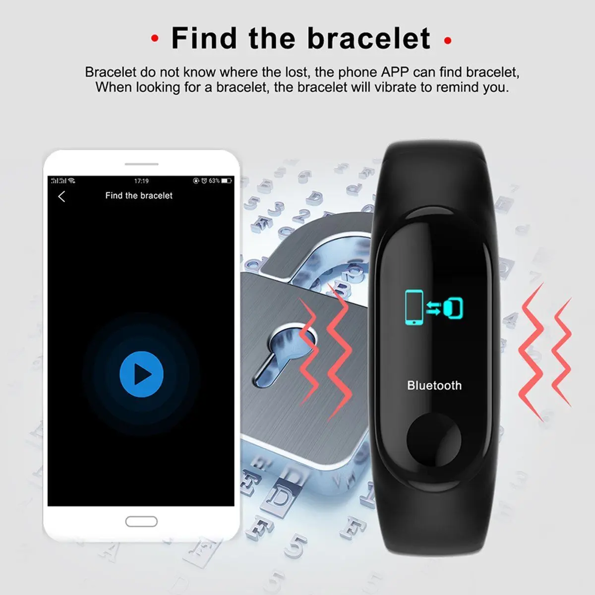 Смарт-часы с Bluetooth M3 пульсометр кровяный монитор фитнес-трекер Детские Женские