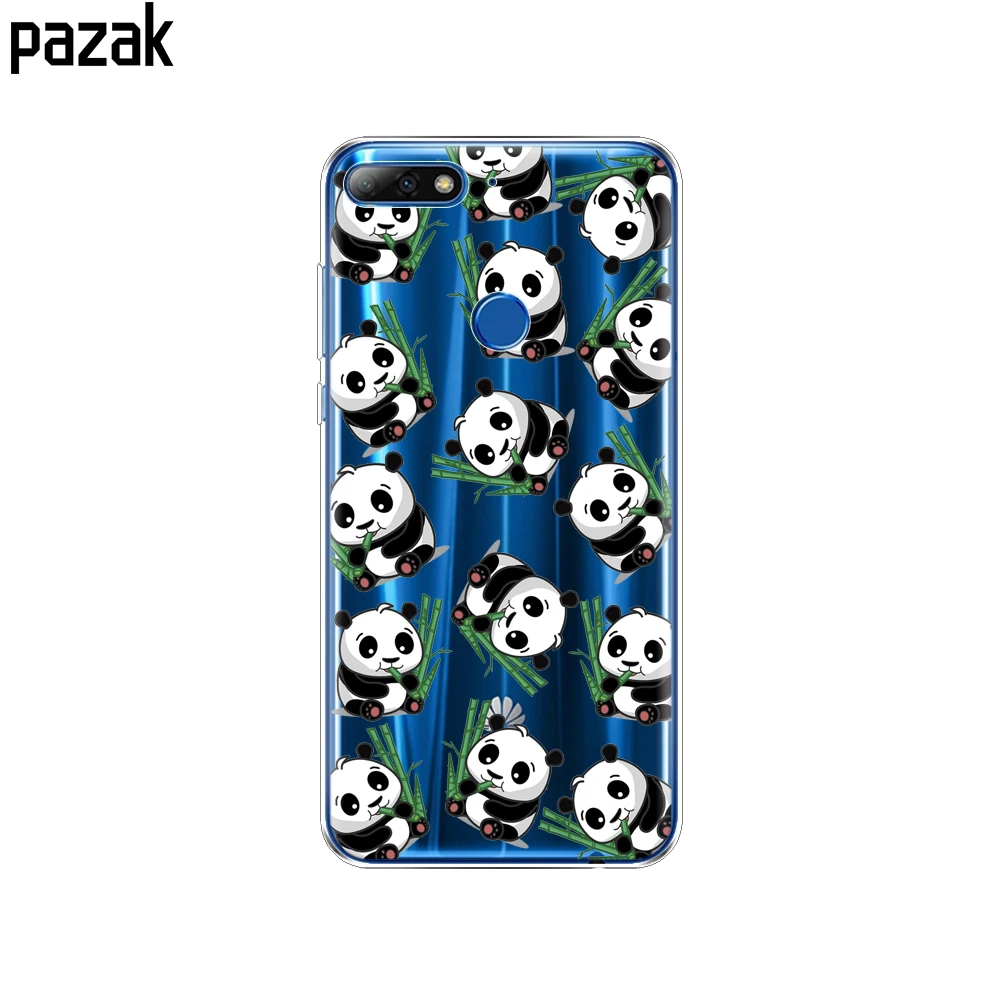 Силиконовый чехол для huawei Y7 2018 мягкая задняя крышка из ТПУ Prime телефона 360