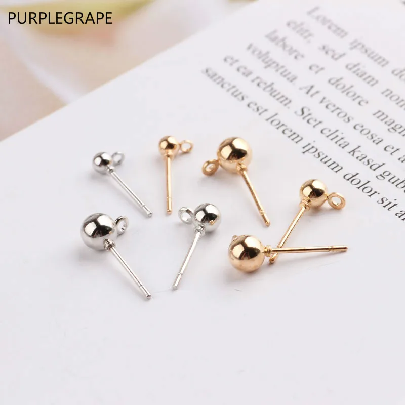 Подвесное кольцо для сережек гвоздиков ручной работы 40 шт.|Ювелирная фурнитура и