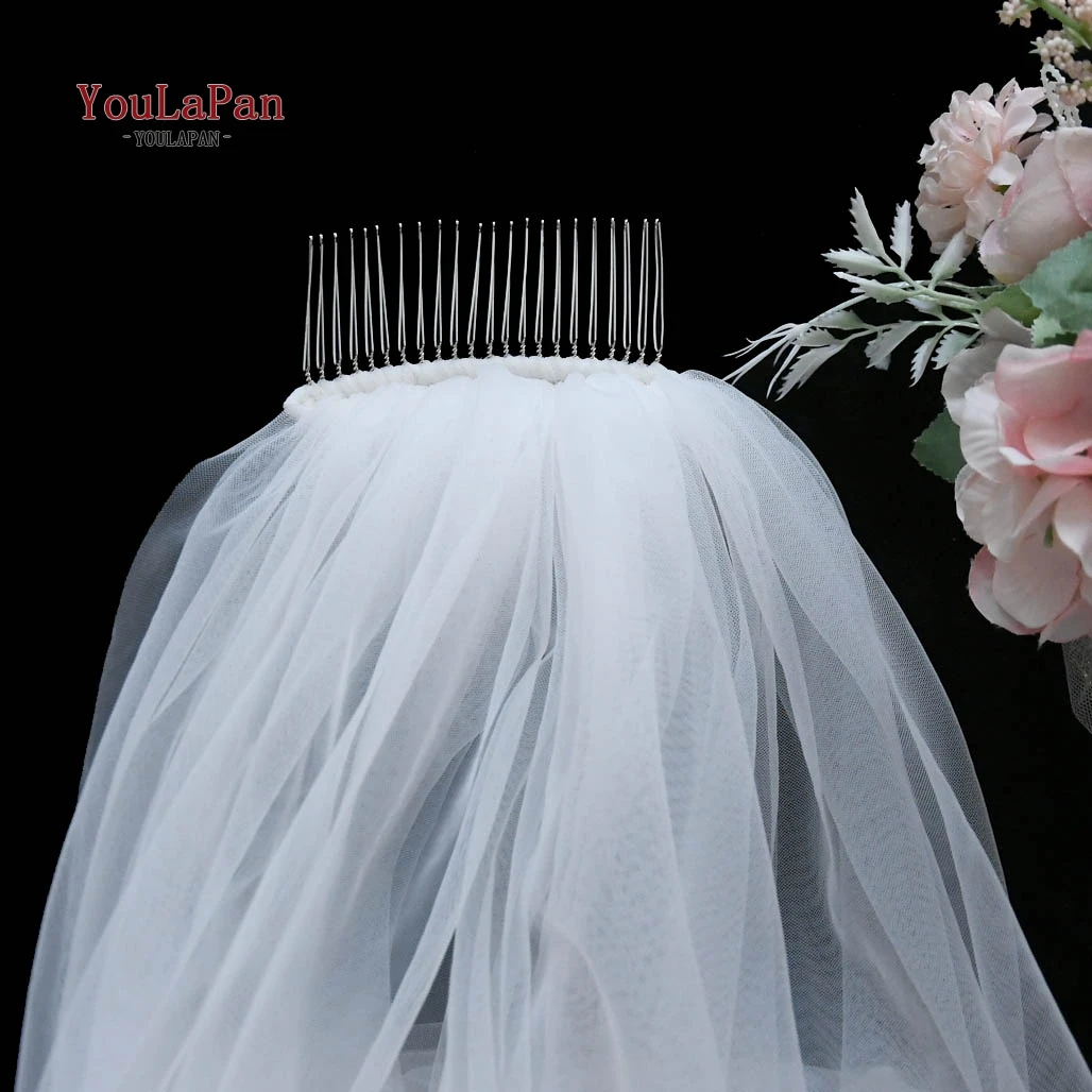 YouLaPan V20 High-end Cathedral Wedding Veil with Comb Wedding Veil 3M*3M Bridal Veil with 3D Flowers Bridal Veil Super Wide
