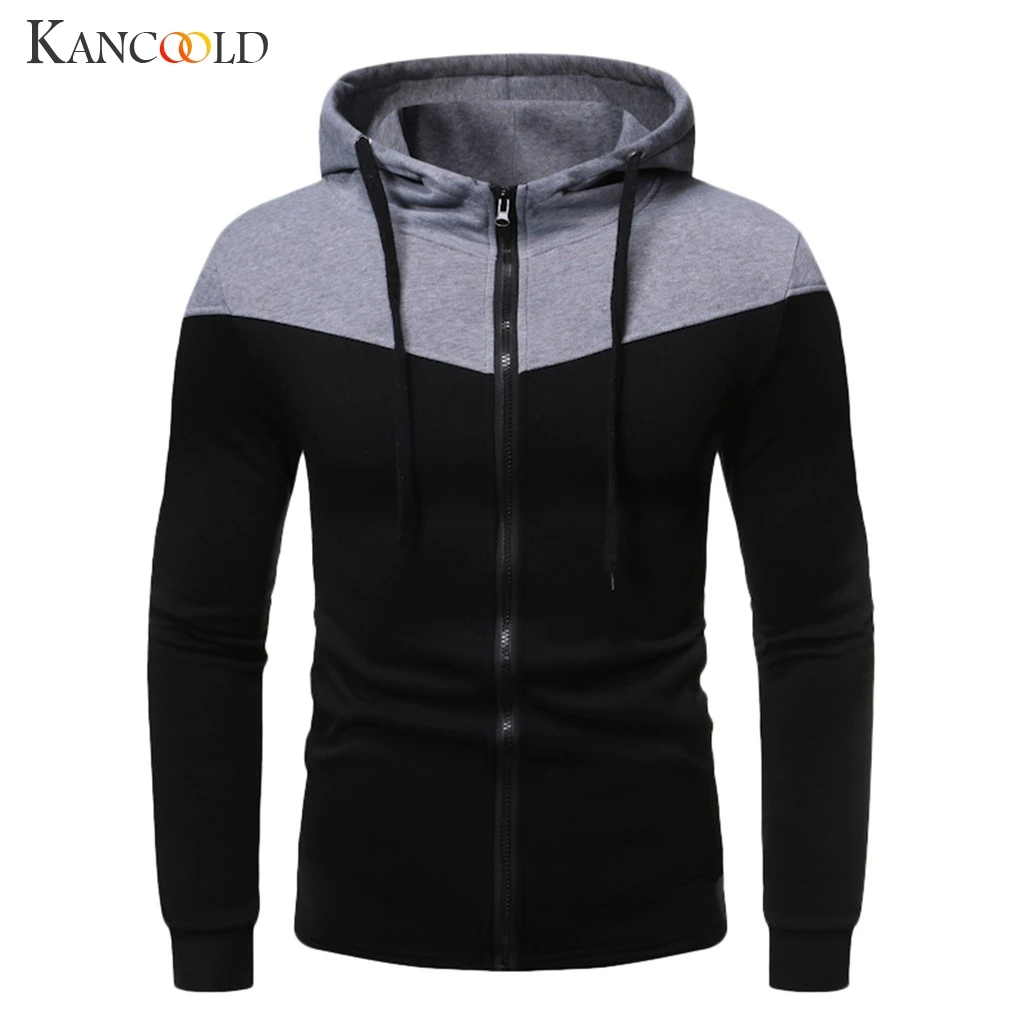 Мужской Повседневный свитер KANCOOLD толстый теплый кардиган с капюшоном