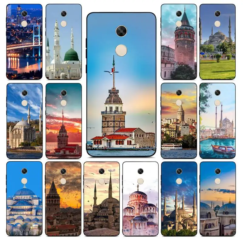 

MaiYaCa Turkey Istanbul Sceneary Building Phone Case for Redmi Note 8 7 9 4 6 pro max T X 5A 3 10 lite pro