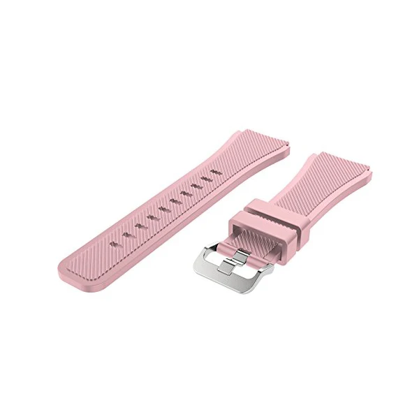 Khaki pink Мягкий силиконовый спортивный ремешок для часов Huami Amazfit Stratos умные часы для Amazfit Pace Stratos 2/2S ремни 22 мм браслет - Цвет: Khaki pink